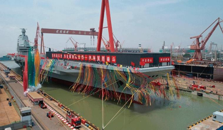 চীনে ‘ফুজিয়ান’ নামে নতুন বিমানবাহী রণতরীর উদ্বোধন