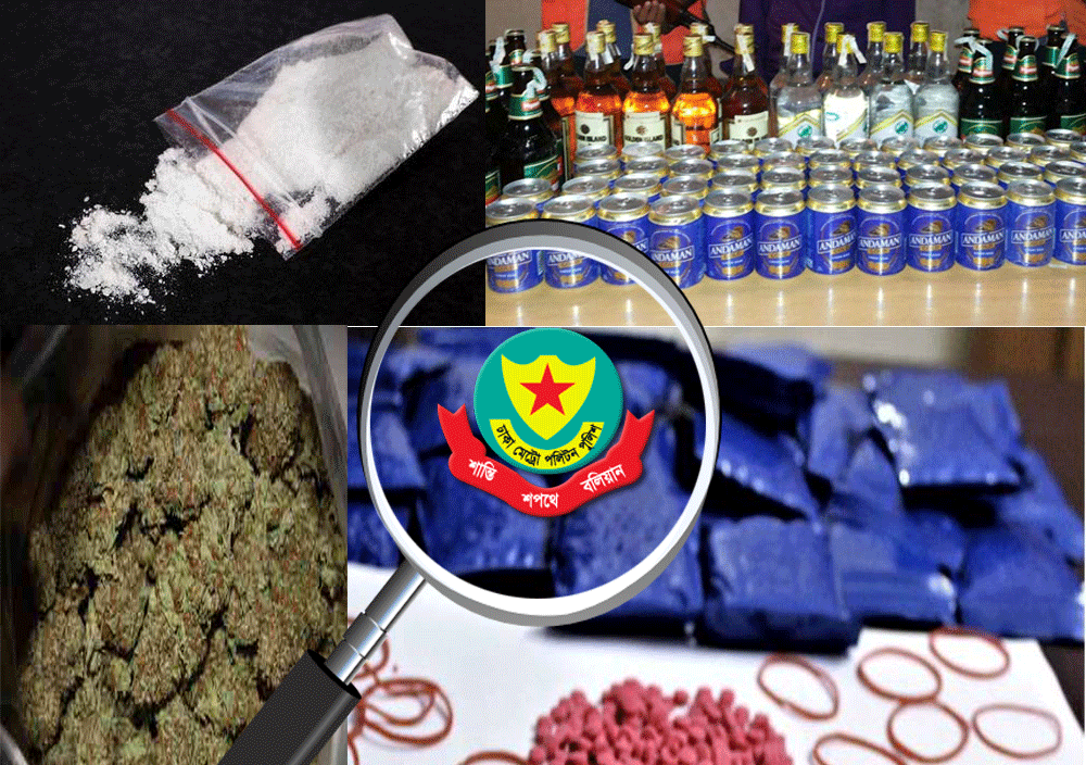 ডিএমপির অভিযানে মাদকসহ গ্রেফতার ৪২