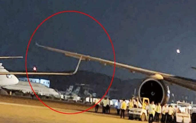 শাহজালাল বিমানবন্দরে দুই বিমানের সংঘর্ষ, ডানা ক্ষতিগ্রস্ত