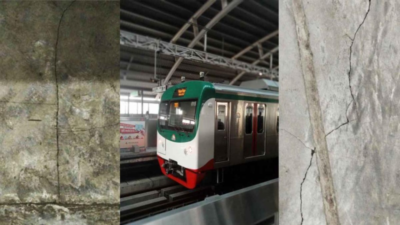 ভূমিকম্পের আঘাতে মেট্রোরেলের ৬ স্টেশনে ফাটল, কর্তৃপক্ষের দাবি ‘গুরুতর নয়’
